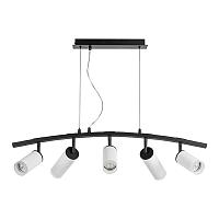lr7353638620 люстра rullo 5х50w gu10 черный - белый  571735 - 214436-3 - 214486-2 - 202430-5, доставка по Казахстану 