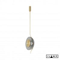 Дополнительная картинка Подвесной светильник iLamp STEREO 9285P GOLD&SMOKY