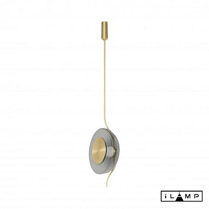 подвесной светильник ilamp stereo 9285p gold&smoky, доставка по Казахстану 