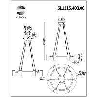 Дополнительная картинка SL1215.403.06 Люстра подвесная ST-Luce 