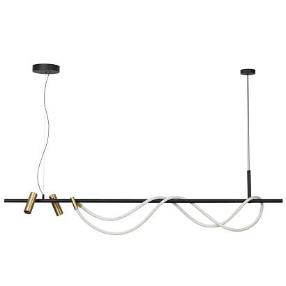 люстры 4397/40l hightech odl23 103 черный/античная бронза/металл/канат подвесной св-к ip20 led 40w 1580лм 3000k corda, доставка по Казахстану 