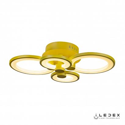 Потолочные Потолочная светодиодная люстра iLedex Ring A001/4 Blue, доставка по Казахстану 