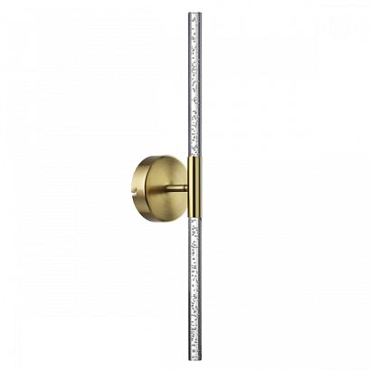 4369/10WL HIGHTECH ODL23 107 полированное золото/акрил с пузырьками Настенный св-к IP20 LED 10W 315Лм 3000K SPARKY