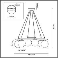 Дополнительная картинка Подвесная люстра Lumion Moderni Randi 5212/6