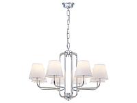 newport 4640 4648/с chrome , люстра, chrome shade white d80*h50/105 cm e14 8*40w + led 2*5w, доставка по Казахстану 