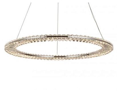 newport 8240 8241/800 chrome , подвесной светильник, chrome сlear crystal d80*h3,3/250 см led strip 60w 3100k 6600lm, доставка по Казахстану 