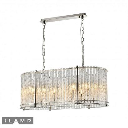 Подвесные Подвесная люстра iLamp Manhattan P2554-12 Nickel, доставка по Казахстану 