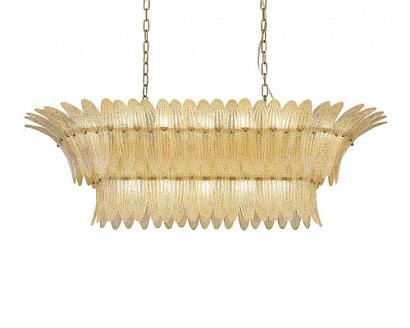 newport 8800 8819/s gold , подвесной светильник, gold clear glass with light yellow sand  l120*65*h37/200 cm e14 19*60w, доставка по Казахстану 