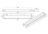 Бра декор. PH, бел, 18Вт, 3000K, IP20, GW-1068M-18-WH-WW