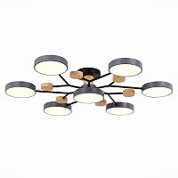 люстры sle6006-702-07 светильник потолочный серый/серый led 7*12w 3000k/4500k/6000k, доставка по Казахстану 