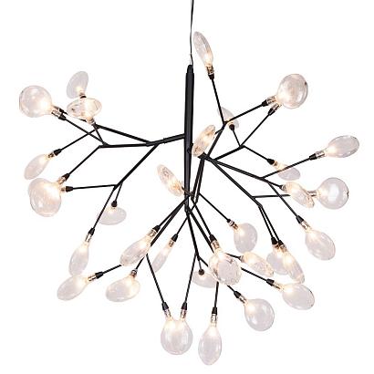 светильник подвесной crystal lux evita sp36 black/transparent crystal lux 1690/236, доставка по Казахстану 