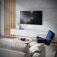 Розетка телевизионная встраиваемая VOLTUM S70 TV+RJ45 кат. 6, (белый глянцевый) 