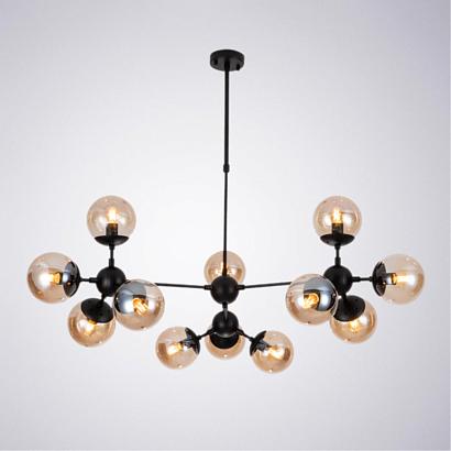 подвесная люстра arte lamp bolla a1664sp-12bk, доставка по Казахстану 