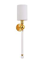 Бра Crystal Lux MIRABELLA AP1 GOLD/WHITE Crystal Lux 0420/401