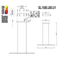 подвесной светодиодный светильник st luce ralio sl1580.203.01, доставка по Казахстану 
