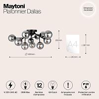 Дополнительная картинка Потолочная люстра  Maytoni MOD545CL-12B