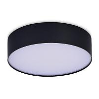люстры st606.432.27 светильник потолочный черный led 1*27w 3000k 2 340lm ra>85 120° ip20 d220xh55 185-265v, доставка по Казахстану 