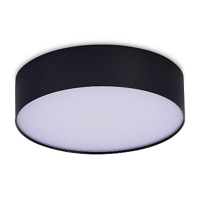 люстры st606.432.27 светильник потолочный черный led 1*27w 3000k 2 340lm ra>85 120° ip20 d220xh55 185-265v, доставка по Казахстану 