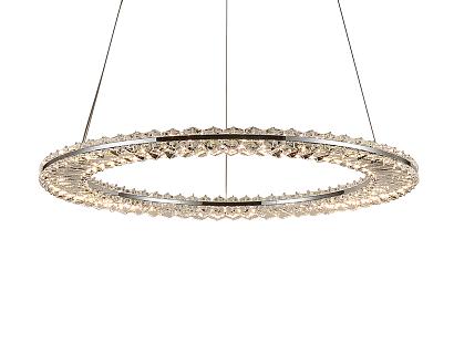 newport 8240 8241n/600 chrome , люстра, chrome сlear crystal d60*h3,3/500 см led 45w 4950lm 4000k, доставка по Казахстану 