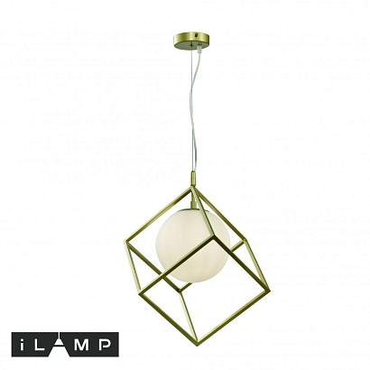 Подвесные Подвесной светильник iLamp GOLDEN P2483-1S GOLD, доставка по Казахстану 