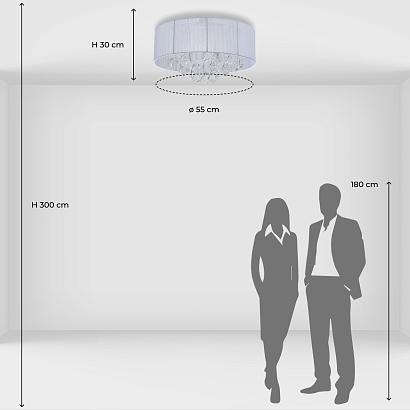 Потолочные Потолочная люстра MW-Light Жаклин 465016006, доставка по Казахстану 