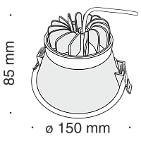 Дополнительная картинка Встраиваемый светодиодный светильник Maytoni Stella DL039-L15W3K