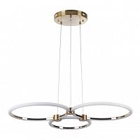 5297/80l ledio ln23 029 золотой светильник подвесной led 80w 3000-6000к 6232лм 220v nova, доставка по Казахстану 