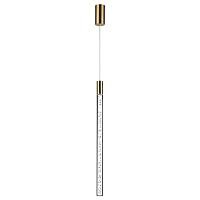 4369/5l hightech odl23 107 полированное золото/акрил с пузырьками подвесной св-к ip20 led 5w 200лм 3000k sparky, доставка по Казахстану 