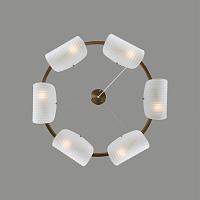 6571/6 neoclassi ln24 медный/белый/металл/стекло люстра e14 6*60w 220v fioro, доставка по Казахстану 