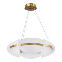 sl1304.203.45 подвесной светильник st-luce золотистый/белый led 1*45w 3000k etoile, доставка по Казахстану 