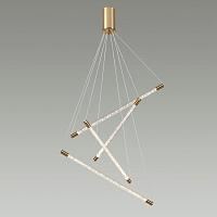 4369/40l hightech odl23 107 полированное золото/акрил с пузырьками подвесной св-к ip20 led 30w 3000k 1050лм sparky, доставка по Казахстану 