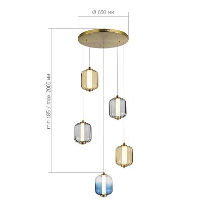 люстры sl1193.303.05 светильник подвесной st-luce , доставка по Казахстану 