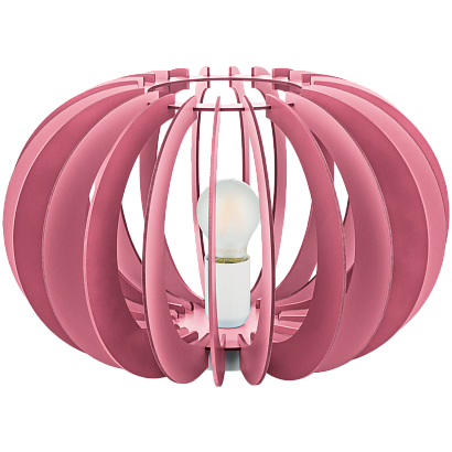 люстры светильник потолочный fabella, сталь, дерево  1 e27 pink, доставка по Казахстану 