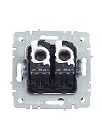 BRITE Роз. комп. 2-ая RJ45 кат.5E РК10-2-БрС сталь IEK 