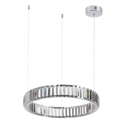 4930/30l l-vision odl24 000  хром/прозрачный металл/хрусталь люстра led 30w 4000k 3570лм vekia, доставка по Казахстану 