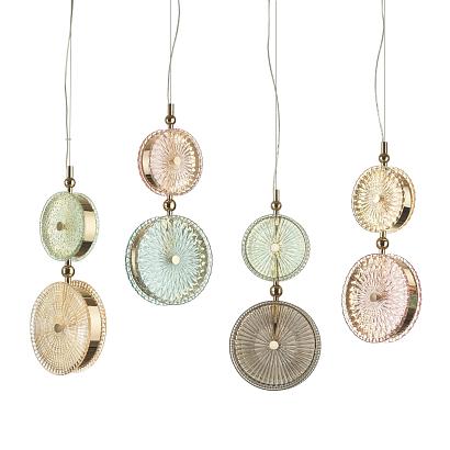 5412/13ld l-vision odl_ex23 8 золотой/зеленый/св.коричневый металл/стекло подвес led 13w 4000k caramella, доставка по Казахстану 