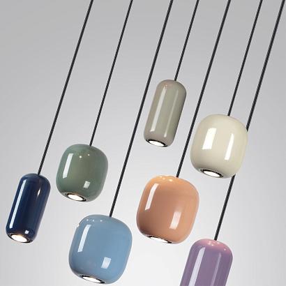 5053/7a pendant odl24 311 подвесной светильник gu10 led 7*4w ovali, доставка по Казахстану 