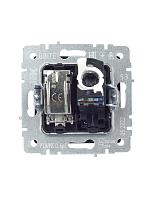 BRITE Роз. двойная TV+RJ45 кат.5E РТВ/РК12-БрГ граф. IEK 