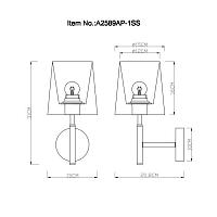 Дополнительная картинка Бра Arte Lamp Rodos A2589AP-1SS