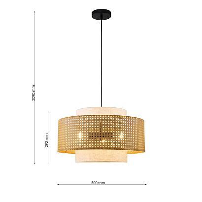 подвесной светильник favourite 4768-3p organicum, доставка по Казахстану 