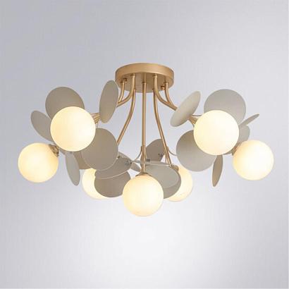 Потолочные Потолочная люстра Arte Lamp PEACOCK A1369PL-7GY, доставка по Казахстану 