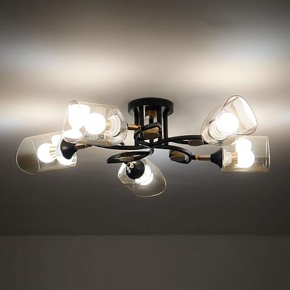 Потолочные Потолочная люстра Arte Lamp GLAMORE A5076PL-5BK, доставка по Казахстану 