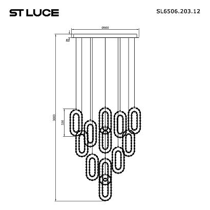 люстры sl6506.203.12 светильник подвесной st-luce , доставка по Казахстану 