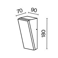 Дополнительная картинка Настенный светильник Outdoor O436WL-L10GF3K1