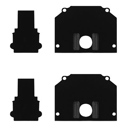 ST046.489.02 Торцевая заглушка (внешняя и внутрення 2+2шт)  ST-Luce Черный SKYLINE 220 купить в Алматы svet.kz