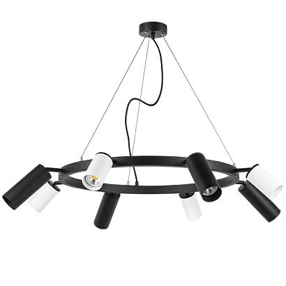 lr018364874 подвесной светильник rullo 8х50w gu10 черный/белый (571018+214436-4+214487-4), доставка по Казахстану 