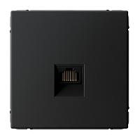 Розетка компьютерная ArtGallery RJ45 кат.6A механизм карбон SE GAL001086 