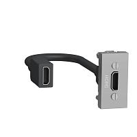 Розетка компьютерная HDMI Schneider Electric Unica New Modular NU343030 