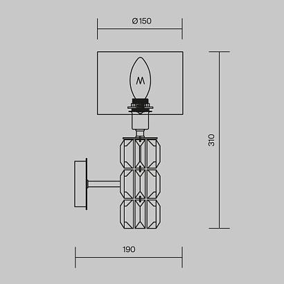 Бра Maytoni Talento DIA008WL-01CH