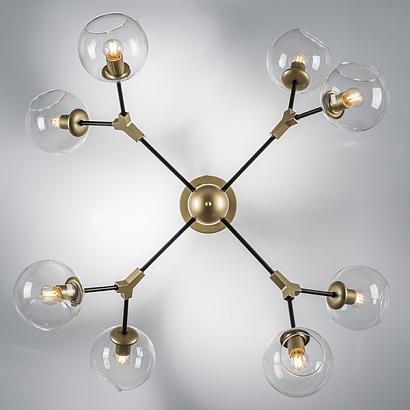 785083 (sx1374-8b) люстра beta 8x40w e27 золото/черный (в комплекте), доставка по Казахстану 